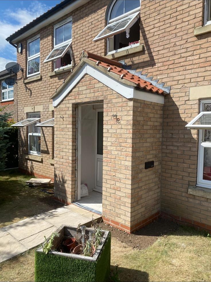 Completed house front by JT Construction