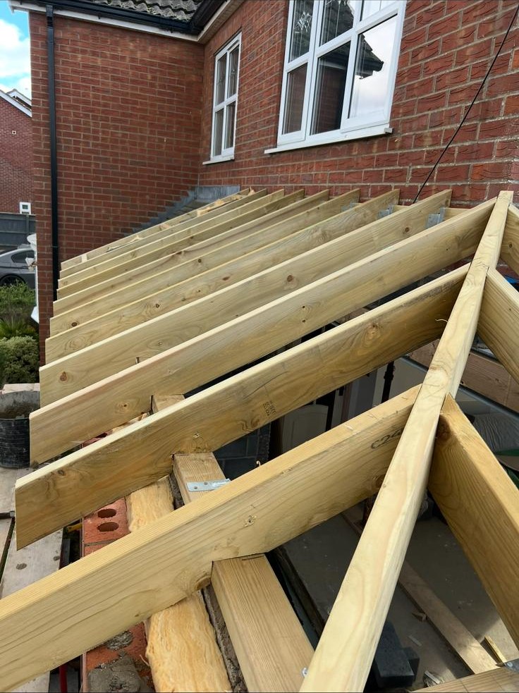 New roof structure